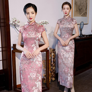 新式旗袍夏天年轻款少女2026年新款长款气质改良版优雅复古中国风