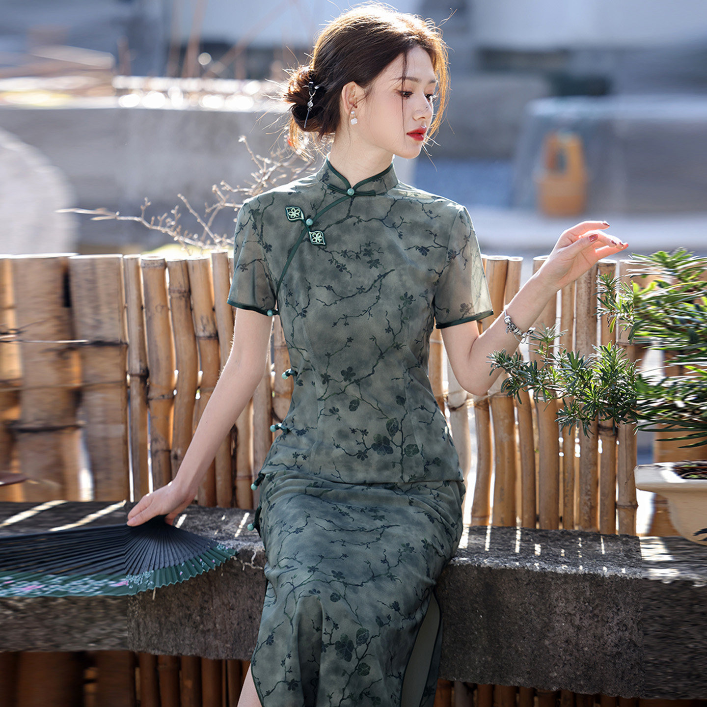 绝美新中式旗袍女夏薄款2025夏季新款巨好看日常可穿通勤复古改良