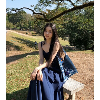 Zwinnie/詹维尼【蓝宝石-新春独家系列】吊带裙 GYS202614