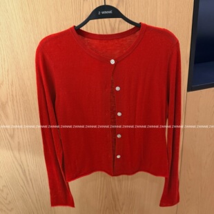 红色开衫 WSC202605 詹维尼 Zwinnie