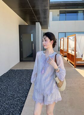 Zwinnie/詹维尼【星河紫】莱赛尔纤维夏季氛围漂亮套装 GHY202621