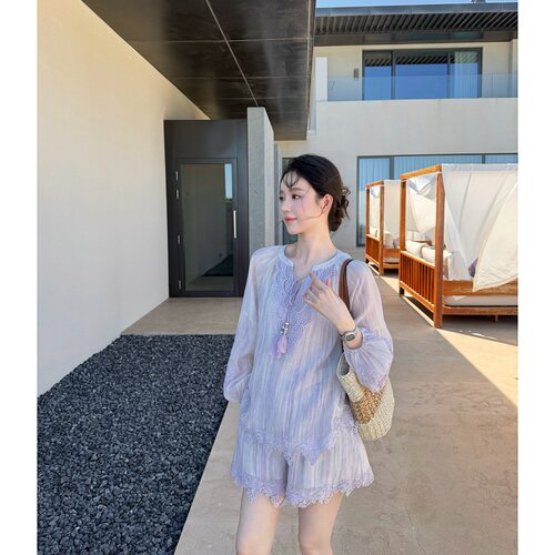 Zwinnie/詹维尼【星河紫】莱赛尔纤维夏季氛围漂亮套装 GHY202621