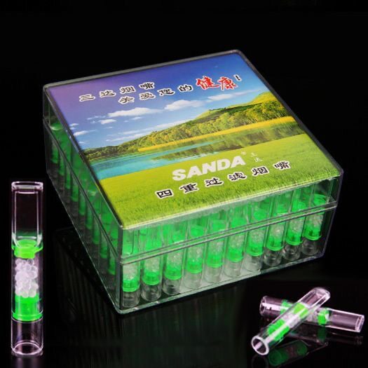 包邮烟嘴香菸双重过滤嘴三达烟嘴一次性抛弃型烟嘴SD-156 100只装