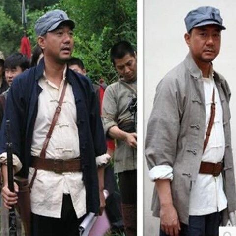 男女农民演出服抗战敌后武工队八路民兵游击队员舞台话剧表演服装
