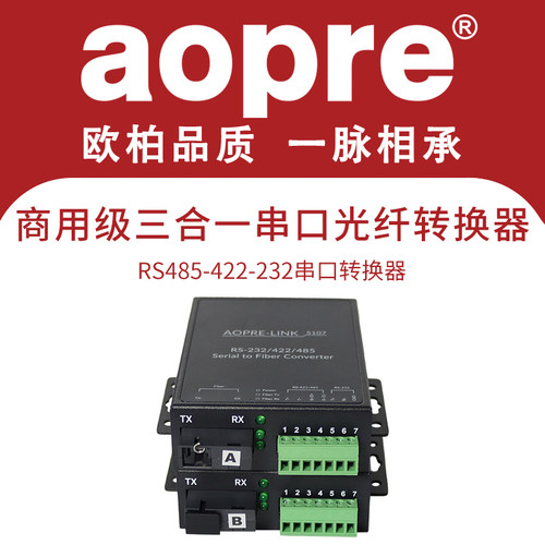 光纤收发器光端机aopre485多业务