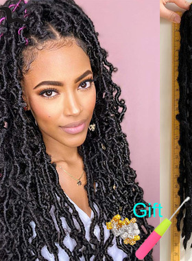 24inch Butterfly locs crochet hair非洲蝴蝶曲脏辫假发钩针接发