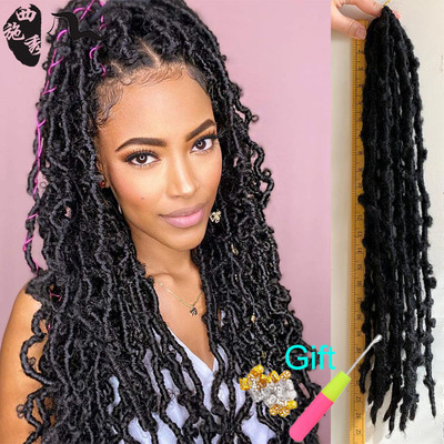 非洲蝴蝶发脏辫钩针发假发