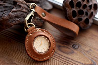 手表改装配件 怀表表盘 个性定制 真皮表底 带挂链 需把表寄过来