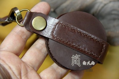 手表改装配件 怀表表盘 个性定制 真皮表底 带挂链 双面
