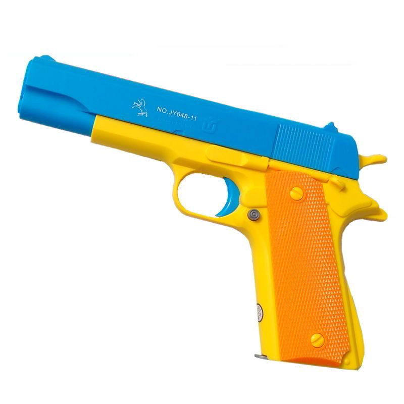 可发射玩具枪软子弹枪柯尔特M1911半自动仿真对战手枪吃鸡手枪