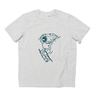 全棉短袖 T恤 正肩款 在那里h 山 女款 nothing.cn 螺纹圆领基础款