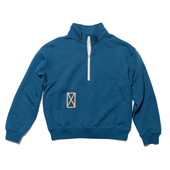 男女同款 宽松 十九年 半拉链高领套头磨毛加厚卫衣 nothing.cn