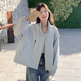 【现货】2026年秋新品奶蓝色皮衣货号6606-P150-K218，女装皮衣，2C302