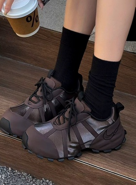 【505】sg厚底老爹鞋 全皮休闲女鞋