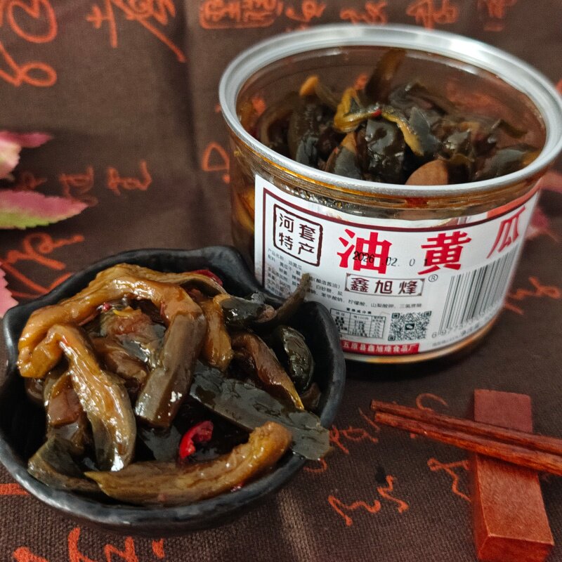 巴盟油黄瓜地螺地环菜嘣嘣菜500克1瓶内蒙古美食特产下饭咸菜凉菜