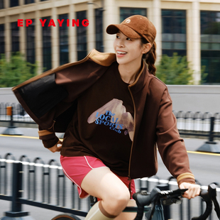 夹克外套女1301A 休闲美拉德空气层双面呢短款 EP雅莹2025冬装 新款