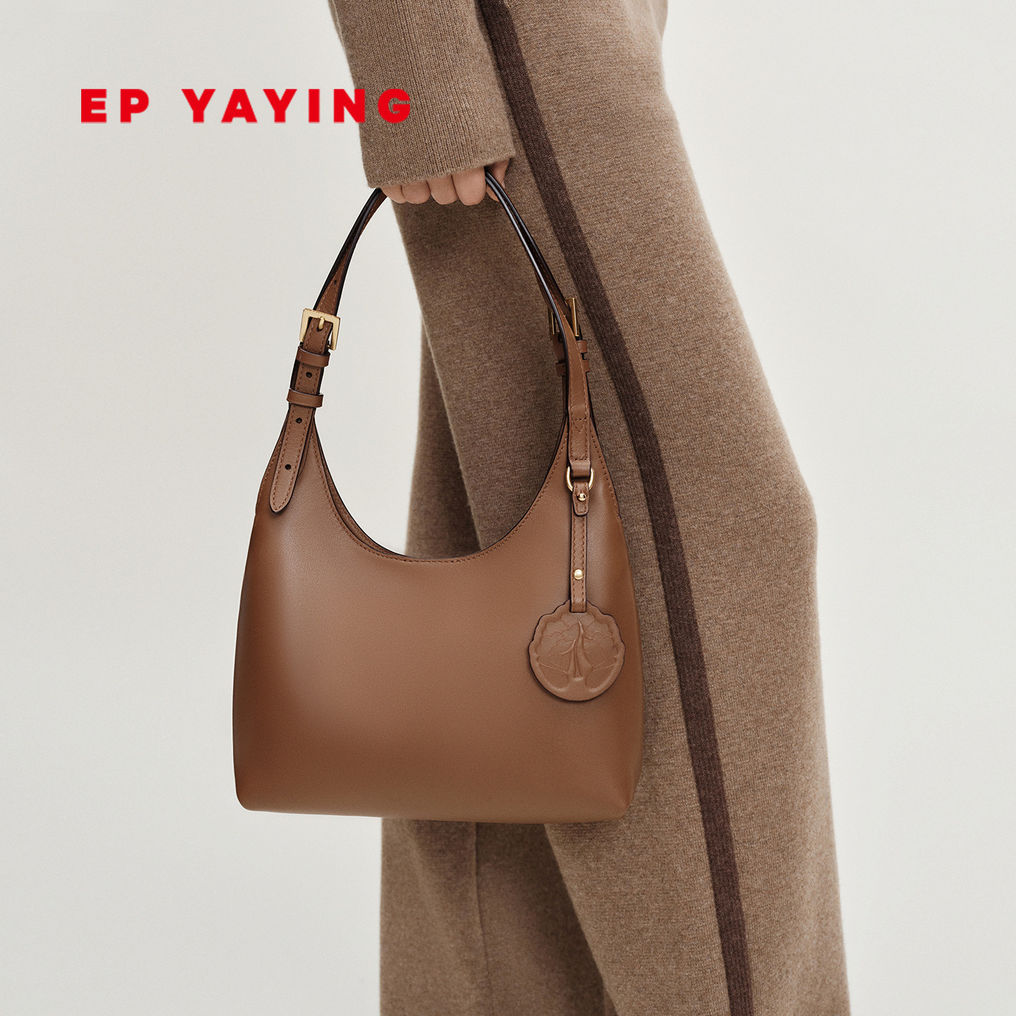 EP YAYING雅莹女包 Hobo随行流浪包质感单肩腋下包 25新品B005A