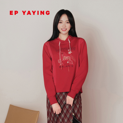EP雅莹2026新款肌理刺绣卫衣