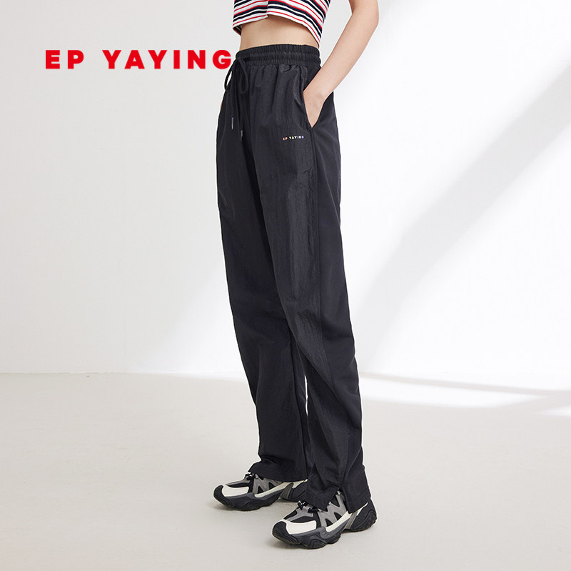 EP YAYING雅莹女装 运动休闲抽绳卫裤香蕉裤 2024早春新品6403A