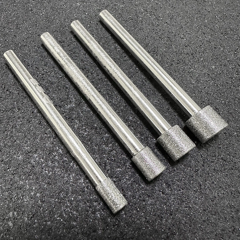 合金磨头加长内孔研磨棒6mm电镀金刚石模具钢研磨用内孔研磨棒