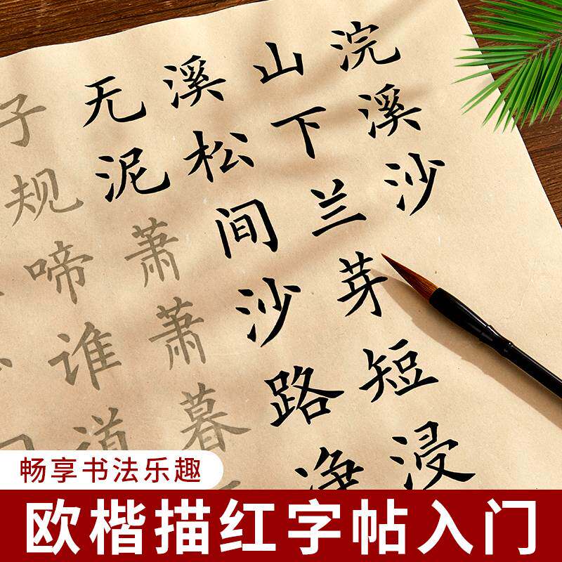练毛笔字帖入门临摹小楷中楷初学者书法宣纸描红成人手抄欧体欧阳