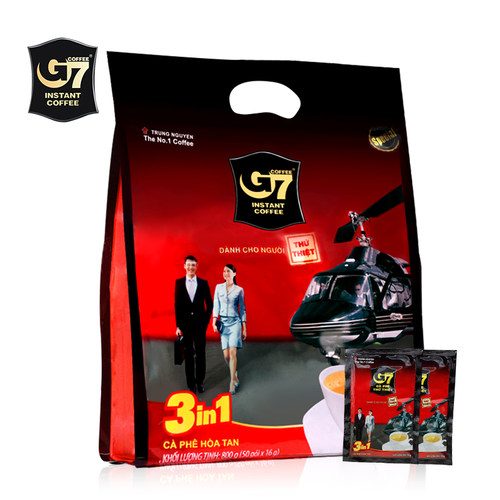 包邮正品越南中原g7咖啡 三合一速溶咖啡16克50包 800g