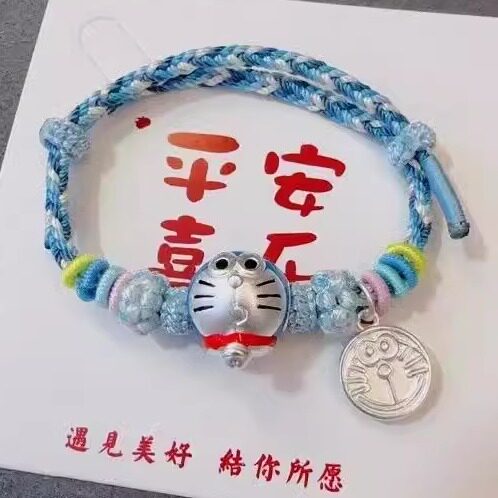 999纯银哆啦A梦蓝胖子手链