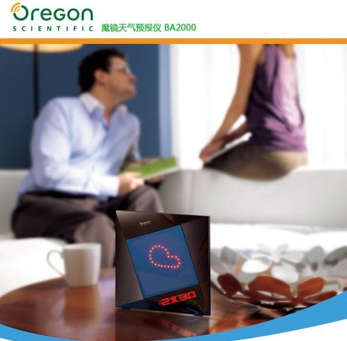欧西亚魔幻天气预报仪BA2000居家摆设创意时钟天气预报仪器闹钟