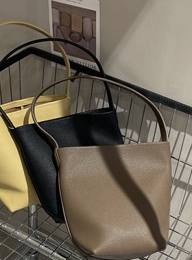 【 秒杀不退不换 样包】夏季单肩牛皮水桶包230415-1863