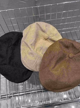 【秒杀不退不换】秋季麻料画家帽子230822-11