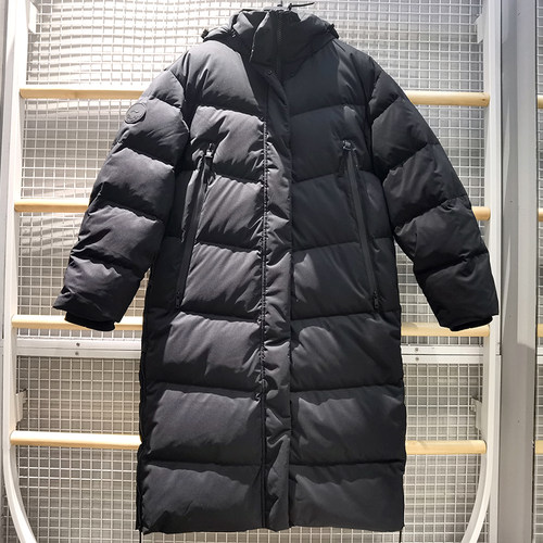 李宁女子防泼水抗静电长款羽绒服