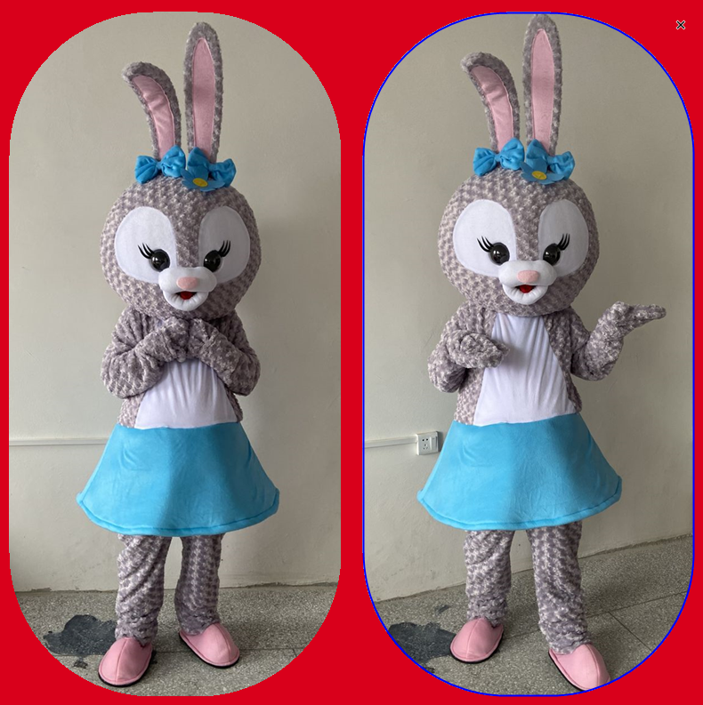 迪士尼星黛露卡通人偶服装星黛露兔子人穿巡游玩偶表演服毛绒公仔