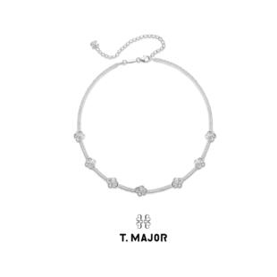 山茱萸系列 四照花小花间隔拼接项链