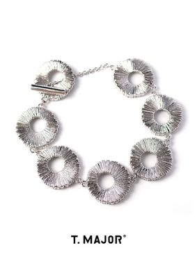 T.MAJOR雕面纹理圆环手链