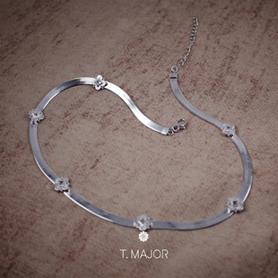 T.MAJOR 璇棠阙花卉蛇骨项链 曼棠流光系列