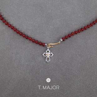 T.MAJOR 鎏金系列 瑞辰红玛瑙短项链