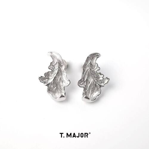 T.MAJOR拉丝工艺S925男女耳钉