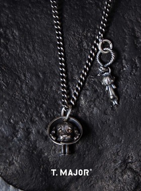 T.MAJOR纯银做旧重工项链