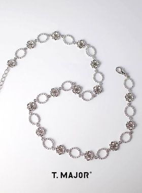 T.MAJOR古典花朵短项链