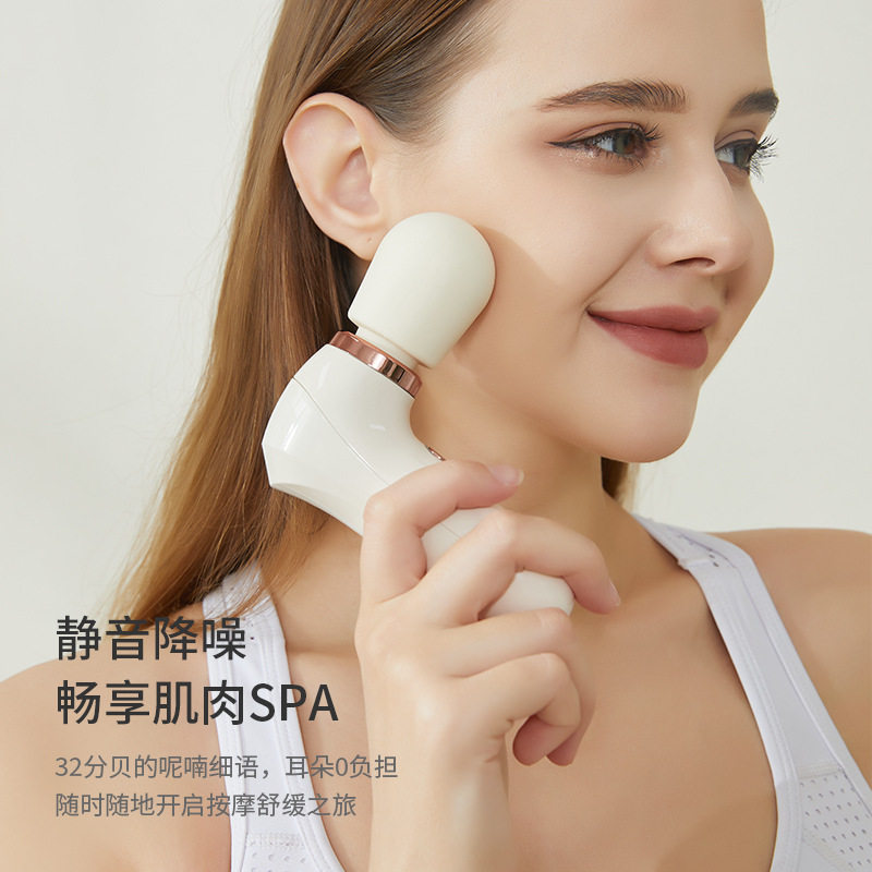 跨境按摩棒颈椎腰部背部全身电动手持式捶背仪肩颈敲打锤女士