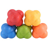 大号六角球高难度橡胶反应训练球六角敏捷变向球网球足球灵敏球