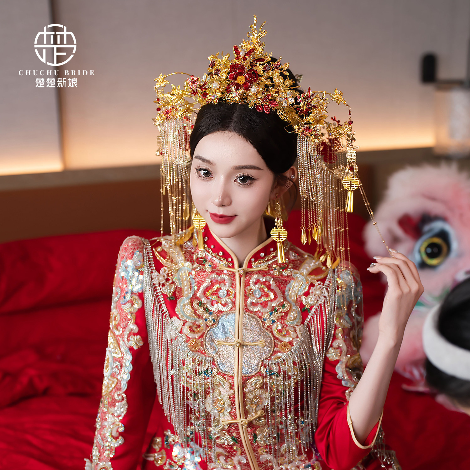 新款传统新娘古装发饰