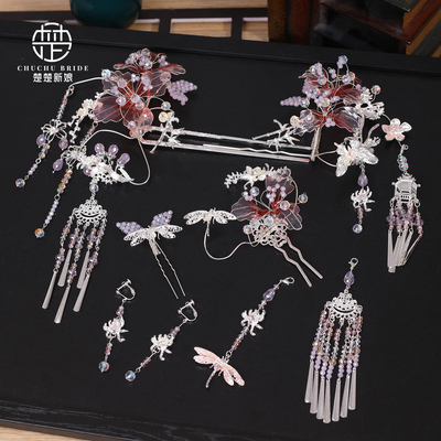 新中式秀禾头饰减龄白月光饰品