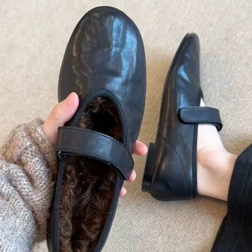 小香风灰色方头玛丽珍单鞋女鞋子2026新款春季百搭法式粗跟通勤鞋