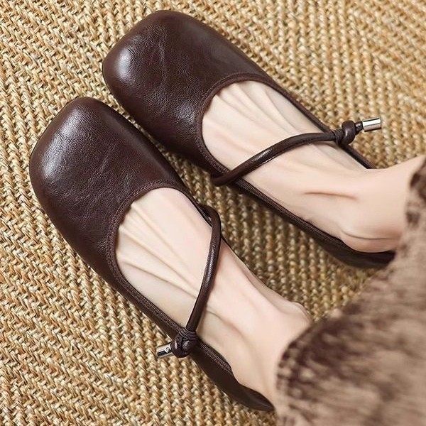 【现货】699复古甜美一字带显瘦玛丽珍鞋子学院风奶奶平底鞋单鞋,女鞋,玛丽珍鞋,淘宝优惠券,粉丝福利购,淘宝优惠卷