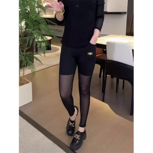 女装 2025新款 大码 冰丝打底裤 夏季 轻薄裸感舒适今年流行防晒面膜裤
