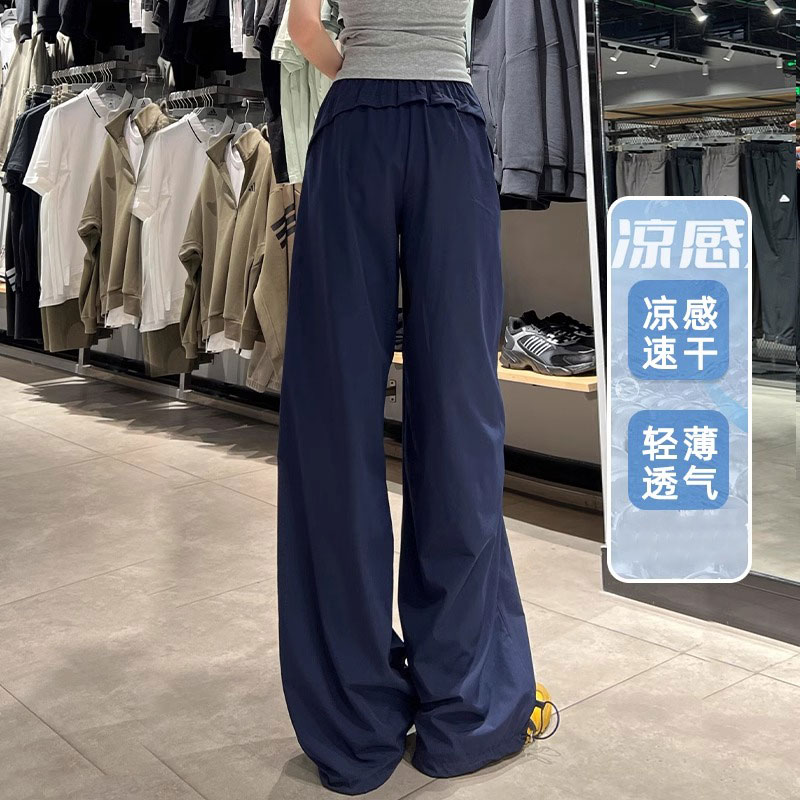美式速干工装裤子2025新款今年流行爆款女夏季宽松阔腿运动伞兵裤