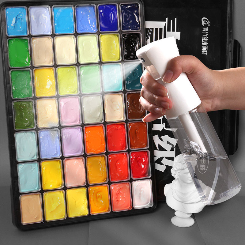 青竹高压保湿喷壶水粉丙烯水彩国画颜料美术用品透明喷壶美术生专用工