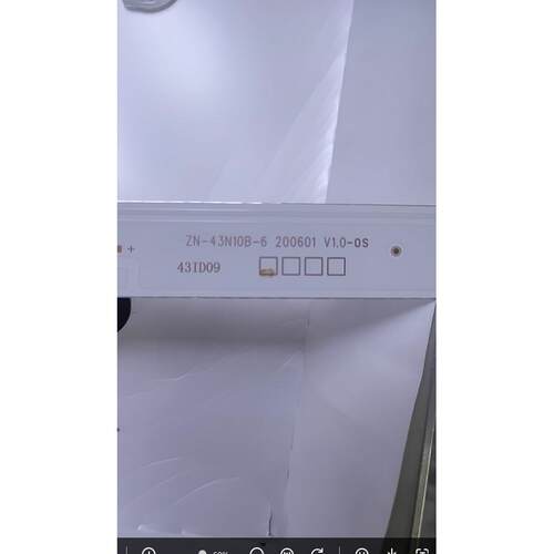 杂牌C43Z5灯条ZN-43N10B-6 200601 V1.0-0S LC430DUC-SKA3 43ID09
