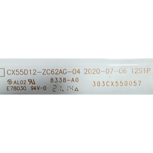 组装55寸液晶电视CX55D12-ZC62AG-04 303CX550057灯条背光LED铝板
